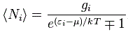 B-E and F-D distribution-no of particles
