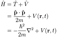 Hamiltonian operator